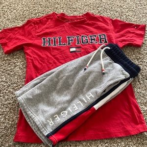 Tommy Hilfiger outfit… Kids Size 14 medium T-shirt and Sweat shorts